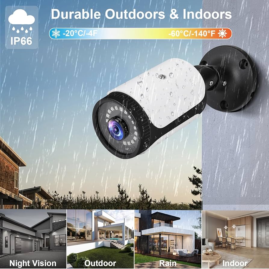 HD 180 Degree Wide Angle View 2.0MP 1080p Security Camera 4